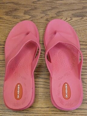 Okabashi Pink Women's Lightweight Flip Sandals